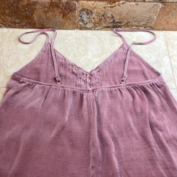 Aerie Women Romper Short Lace Silky Pockets Spaghetti Straps Sleeveless Size XS - Picture 5 of 15